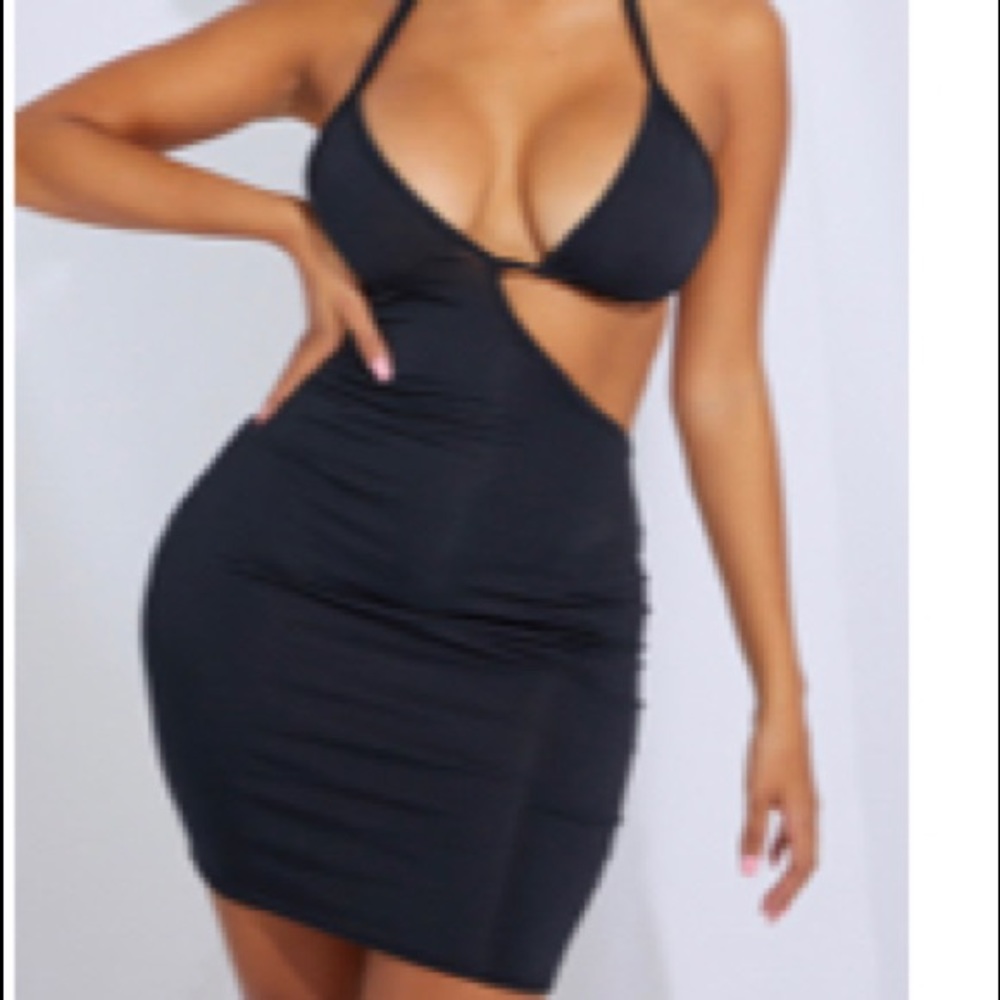 Cut out tie up PLT dress